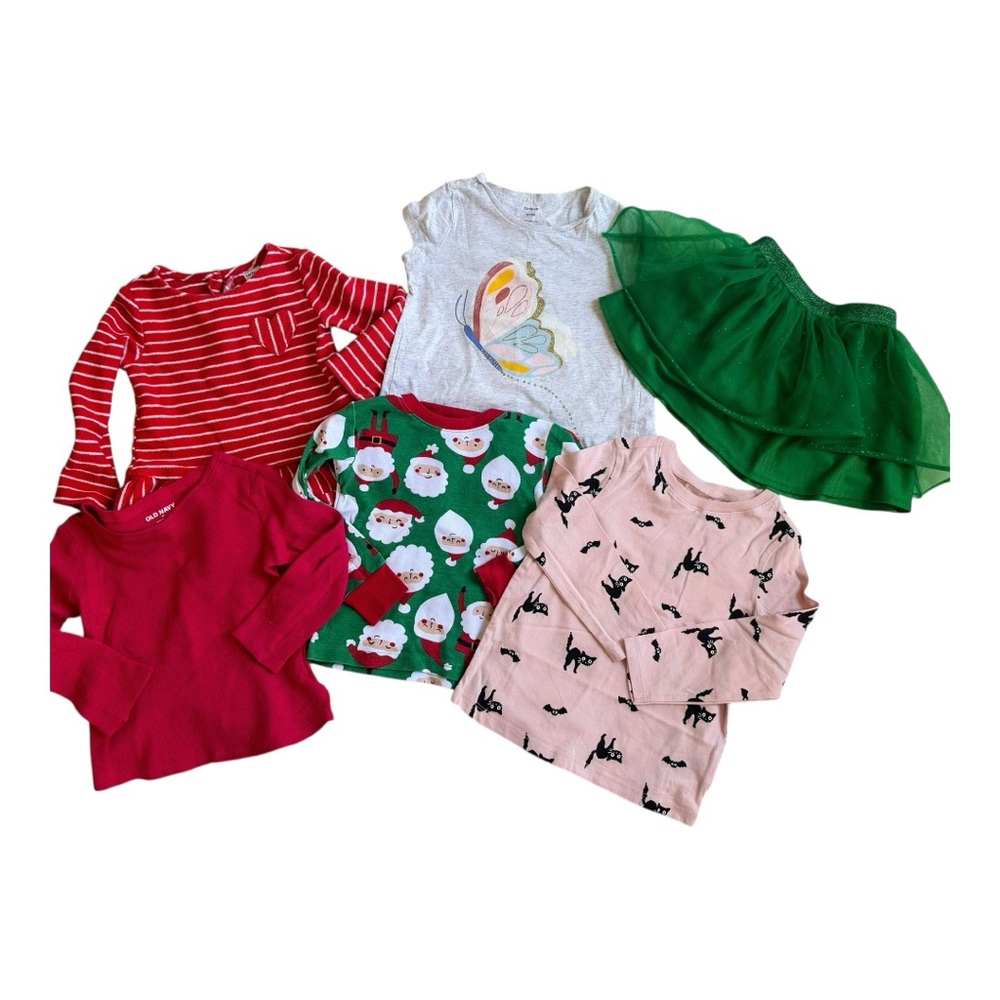 Old Navy and Carters shirts, tops and skirt bundle